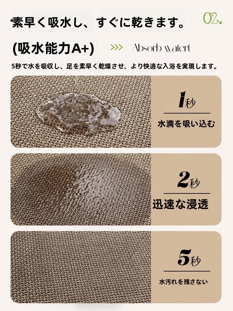 バスマットを選ぶときに迷うのは、本当に「滑り止め」なのか？