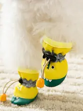hipidog ペットシューズ 犬用 ワニ  型 靴カバー 防水 汚れ防止 通気性 お散歩 夏