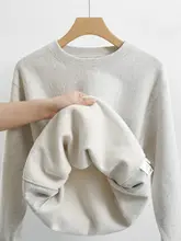 極上の柔らかさのコットンフリーストレーナー【丸首・厚手・暖かい】