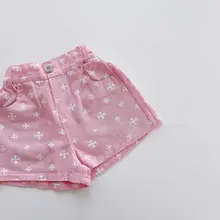 女児用夏用ショートパンツ【風通しの良い薄手・カジュアルデザイン】（セットアップ対応）