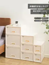 禧天龙 収納引き出しプラスチックキャビネット【重ね置き可能・深型・衣類収納ボックス】