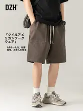 カジュアルコーヒーカラー メンズショートパンツ【工事作業スタイル・夏用・フィット】
