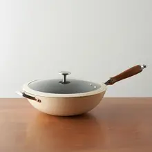 高級琺瑯仕上げの鉄製フライパン【家庭用・焦げ付きにくい・ガス・IH対応】