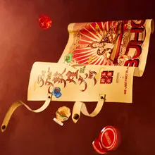 国潮デザインのフーディー【ポータブルな知育ボードゲームステッカー付き】