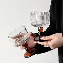 グラス ハイボールグラス ワイングラス シャンパングラス アイスクリームグラス 高級感 INSスタイル
