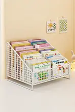 子供用絵本ラック【デスクトップ整理ボックス・ベッドサイド収納・階層デザイン】