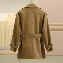 極上の柔らかさのウールダブルブレストウエストタイトコート【フレンチスタイル・秋用・女性用】