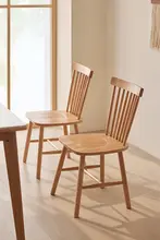 全木製ダイニングチェア【モダンデザイン・ウィンザー椅子・家庭用】