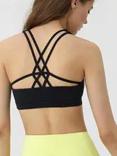 女性用 テニス 吸湿速乾 U字型ブラトップ【フィットネス・ヨガ・夏用】