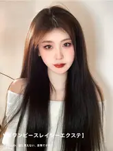 ウィッグクリップ レディース ロングストレート ナチュラル シームレス ボリュームアップ ふんわり 付け毛 エクステ