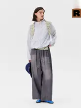 取り外し可能なフラワーパターンの三角フード付き軽量アウトドアウェア【UPF50+・女性用・カジュアル】