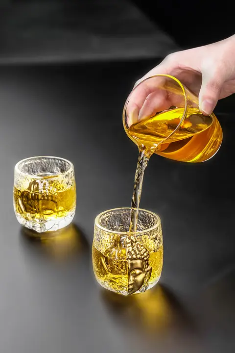 高端クリスタルグラス 茶器【和風・功夫茶用・主人用】