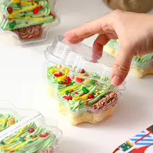 クリスマスケーキボックス【ストロベリークリームムース・透明なクリスマスツリー型】