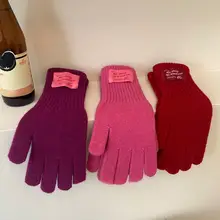 ウール素材の保温性に優れたタッチスクリーン対応手袋【男女兼用・秋冬用・防風】