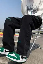 青少年向け デニムパンツ【ストレート・カジュアル・ワイドレッグ】