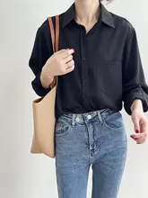 流れるようなサテンシャツジャケット【デザイン性あり・ゆったりしたトップス・春秋用】