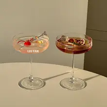 円形の底が広いグラス【デザートカップ・アイスクリーム用・家庭用】