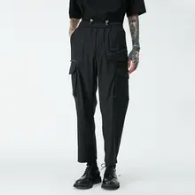 機能的なミリタリー風カジュアルパンツ【立体裁剪・ポケット付き・ゆったりとしたデザイン】（セットアップ対応）