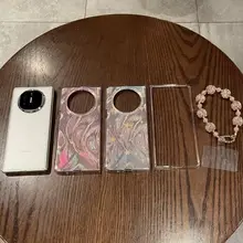 華為 MateX6 対応 スマホケース【高級感のある流光星星グラデーション・個性的なデザイン・落下防止】