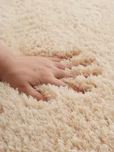 厚手羊毛フランネルラグマット【暖色系・リビング・寝室用・高級感】