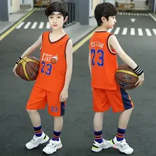 男の子用バスケットボールウェア【夏用・薄手・速乾性・タンクトップ・パンツ】（セットアップ対応）