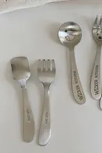 高級ステンレス製 スマイルデザインスプーン【インスタ風・スタイリッシュな食器】