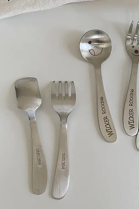 高級ステンレス製 スマイルデザインスプーン【インスタ風・スタイリッシュな食器】