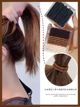 高弾力の耐久性を備えたポニーテール用ヘアゴム【秋に最適・大人用・フレッシュなデザイン】