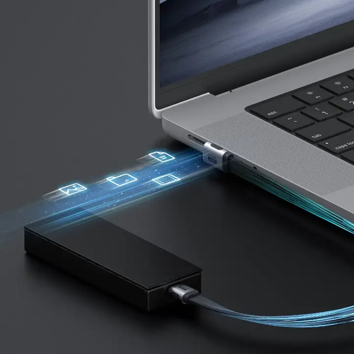 Hagibis USB4対応の角度変形タイプC充電ケーブル【全機能・急速充電・高速データ転送】