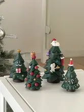 クリスマスツリー オーナメント 樹脂製 卓上インテリア 撮影小物 インスタ映え オフィス リビング