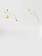 真珠ネックレス用エクステンションチェーン【１８Ｋゴールド・DIY用・ロブスタークリップ・水晶アクセサリー】