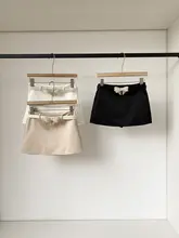 高級感漂うハイウエストミディスカート【リボン付き・シンプルデザイン】（セットアップ対応）