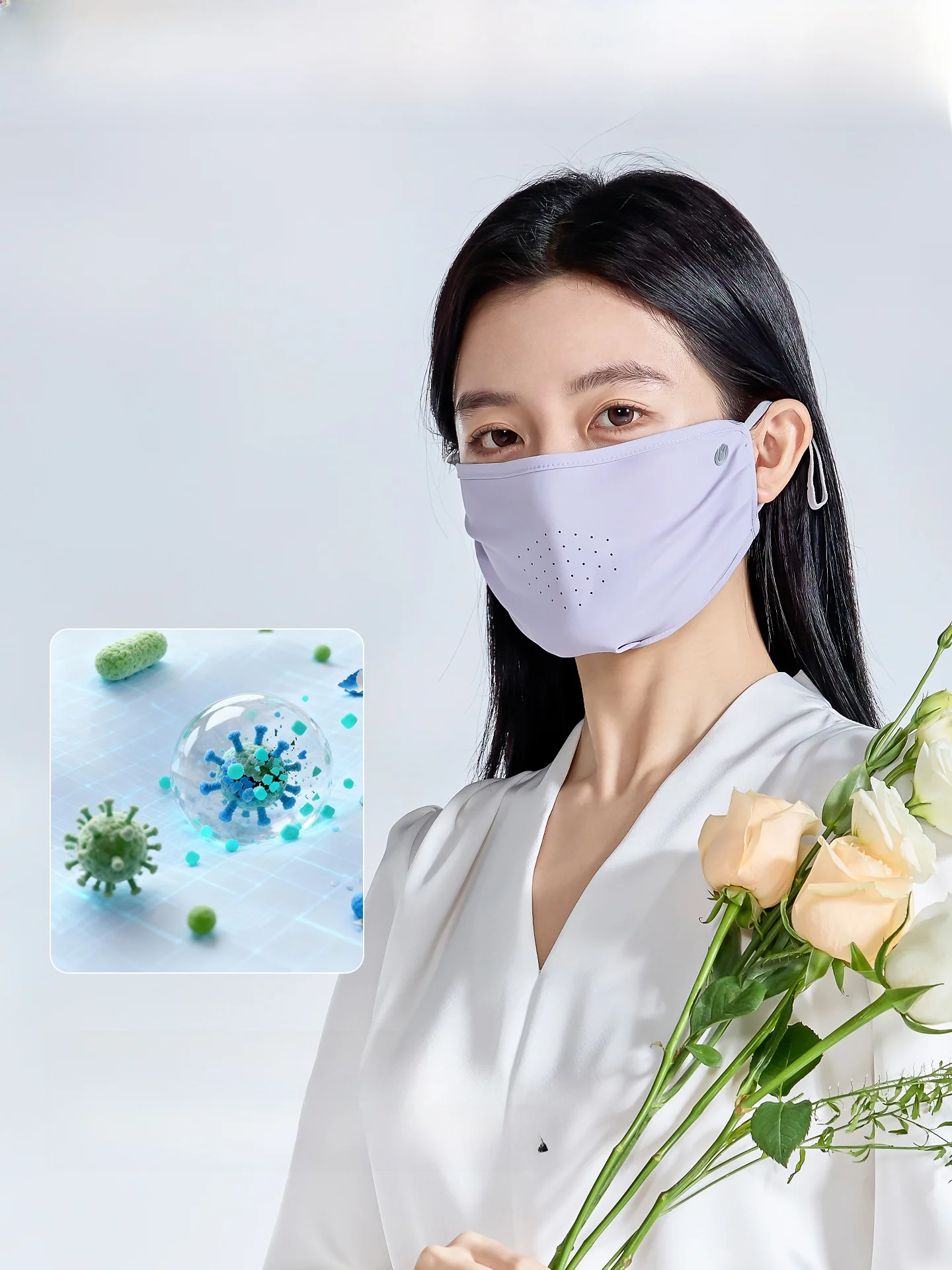 UVカットフェイスマスク：夏季遮陽に最適な通気性と高遮蔽率の実用性