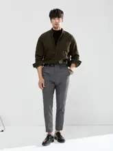 JSSD HOMME メンズ 秋冬用カジュアルパンツ【ストレート・微ストレッチ・抗シワ加工】