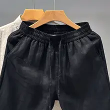 夏用 メンズリネンショートパンツ【ホワイト・綿麻・ビーチ】