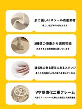 キャスター付き小型スツール【家庭用・子供用・背もたれ付き・ラウンドデザイン】