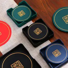 中国コースターコーヒーテーブル茶道断熱マット