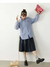 フレアデザインのミドル丈プリーツスカート【大きいサイズ・カジュアル・学院風】（セットアップ対応 ）