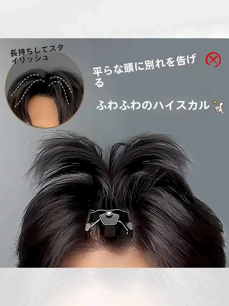 前髪パッツンに最適な無痕ヘアクリップで頭頂部ボリュームを自然に演出