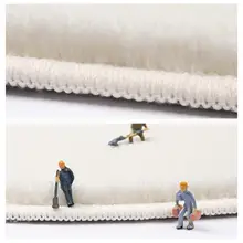 かわいいパンダデザインのボアラグマット【ベッドサイド・ソファ・冬用・滑り止め付き】（セットアップ対応）