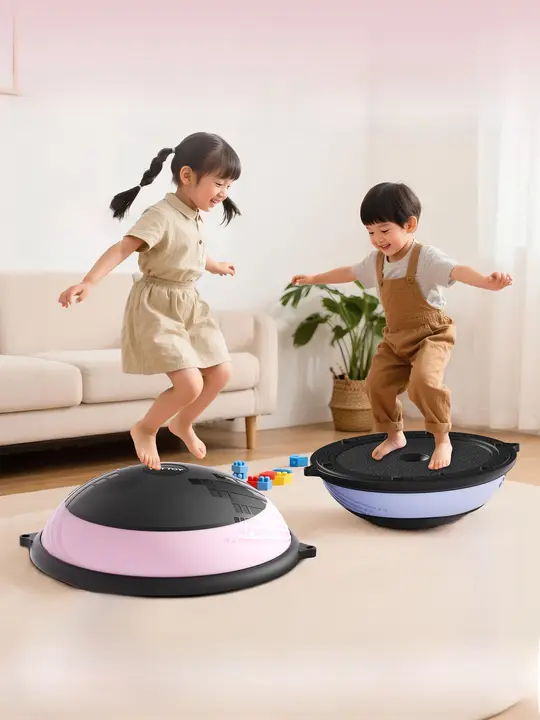 yottoy 子供用 バランスボール【半円型・家庭用・感覚統合訓練・ヨガ用】