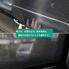 車用サンシェード【防虫メッシュ・日よけ・断熱効果・ドアサイドウィンドウ用】