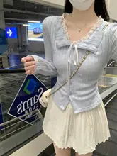 レース切替のドロスト短袖ブラウス【春秋用・ウエストシェイプ・ボタン付き】（セットアップ対応）