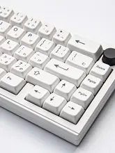 MDA 高度なミニマリスト ホワイト 日本語 ATK PBT68 ホットサブリメーション キーボードキーキャップ