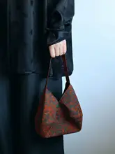 香云纱製 手提げ布袋【カジュアル・レトロ・アートスタイル】