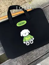 かわいいキャラクター入り手提げクッション式防震ノートパソコン収納バッグ