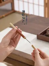南山先生製 如意金箍茶刀【ステンレス製・耐久性・一式陶器・茶道用】