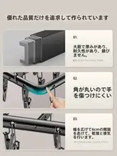 アルミ合金製 物干しハンガー【バルコニー用・靴下や衣類用クリップ付き・家庭用】