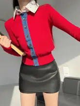 美しいシルエットを演出！アメリカンヴィンテージ風 低腰ショートパンツ【サイドジッパー・PUレザー  ・女性用】