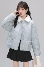 フード付きダイヤモンドキルティングデザインの冬用ダウンコート【極上の柔らかさ・暖かい・レディース】